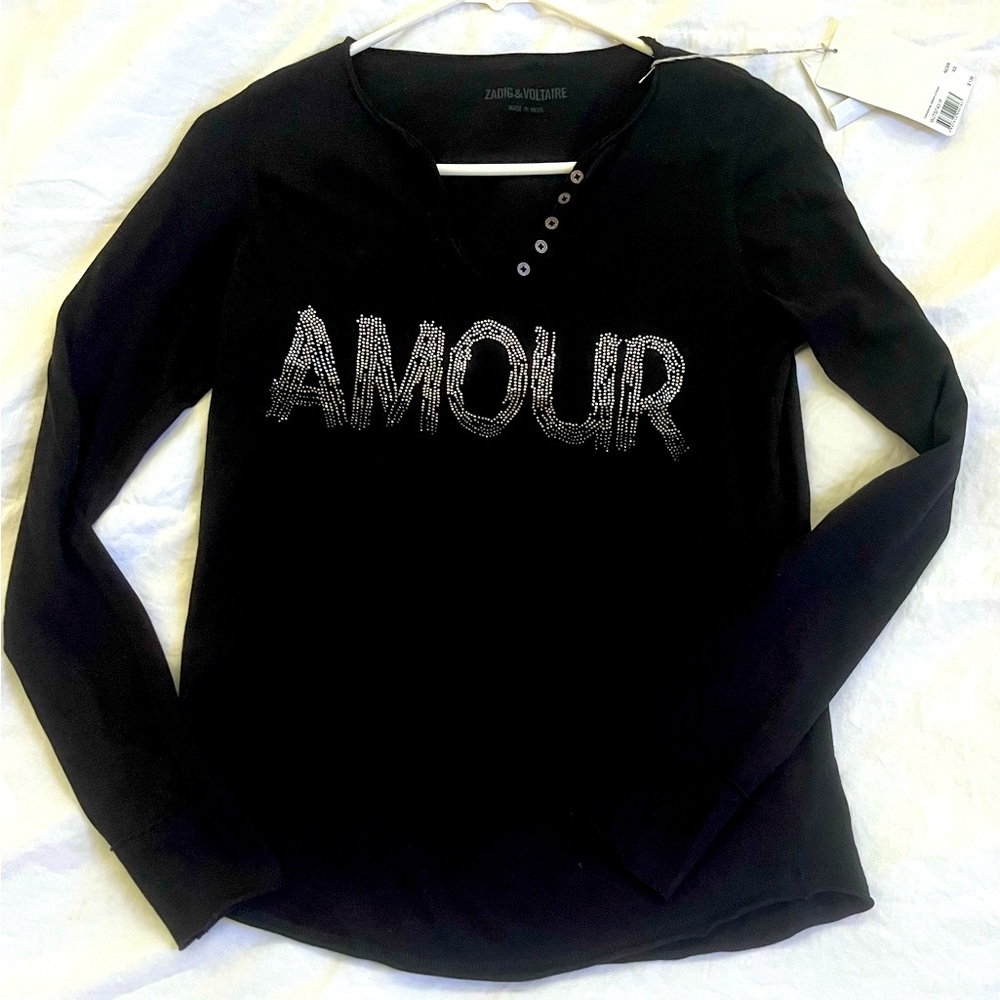 Zadig and Voltaire Amour Long sleeve T
